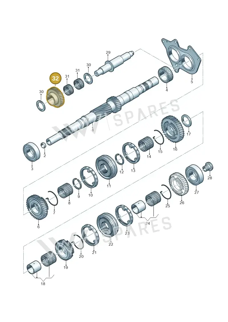 0CS311531B — Audi Q5 (2016-2020) diagram 798311300, position 32
