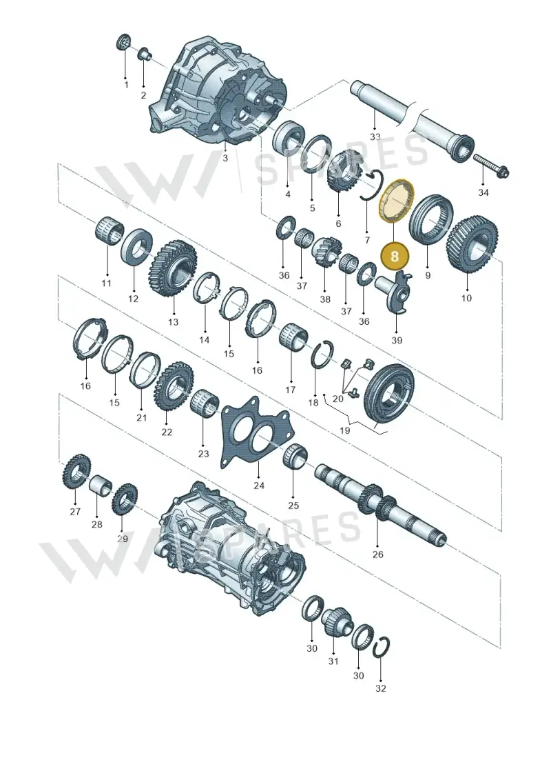0CS311763A — Audi Q5 qu. 2.0 TDI (2012-2017) diagram 636311350, position 8