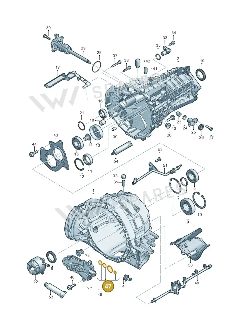 0CS398001 — Audi Q5 (2016-2020) diagram 849301450, position 47