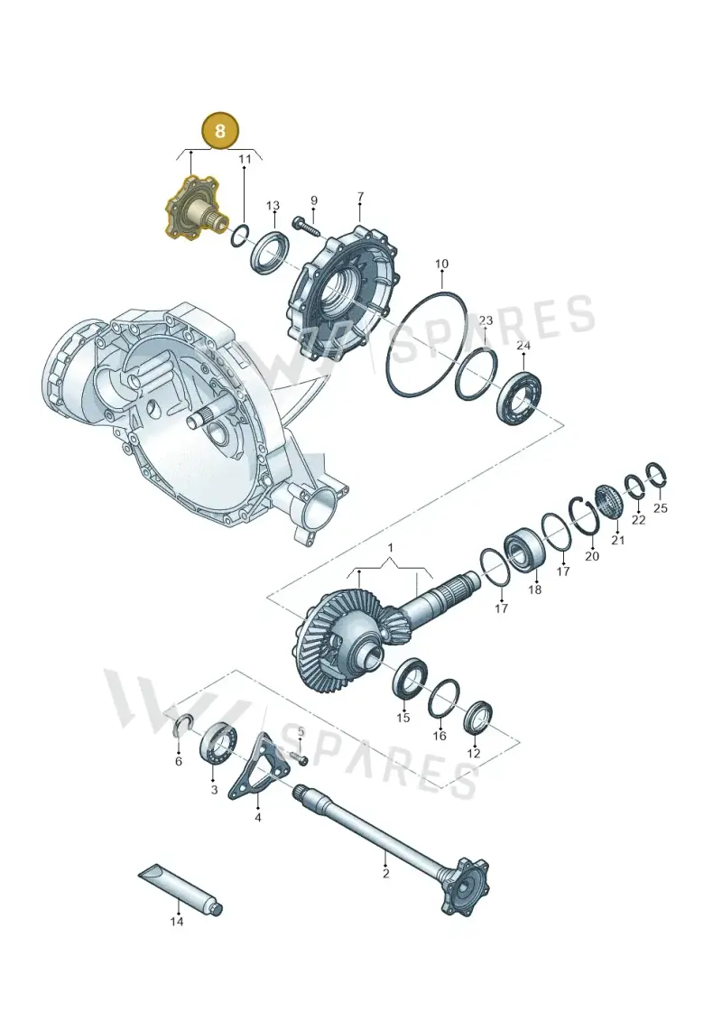 0CS409344A — Audi A5 Limo 2.0 (2024-) diagram 798409055, position 8