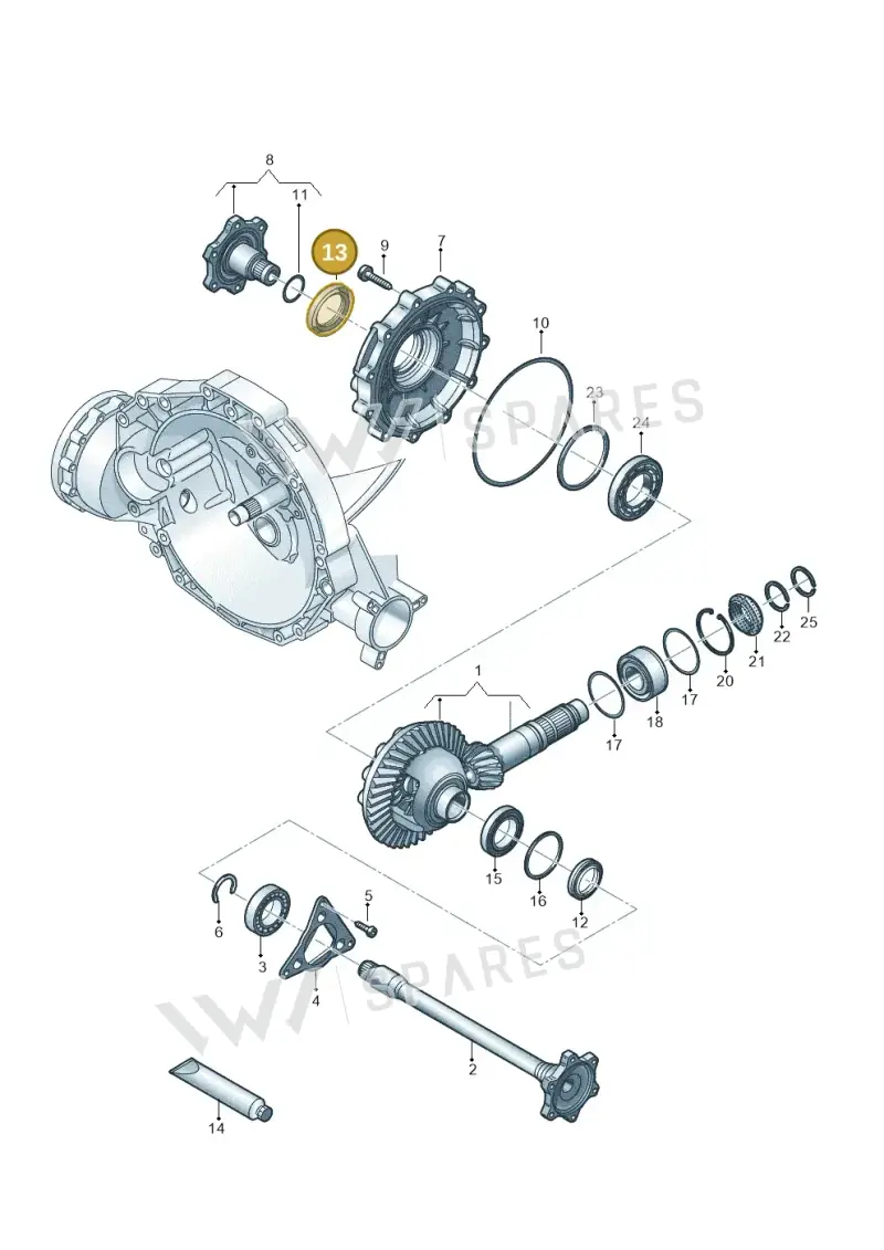 0CS409400 — Audi A6 2.0 (2018-) diagram 798409055, position 13