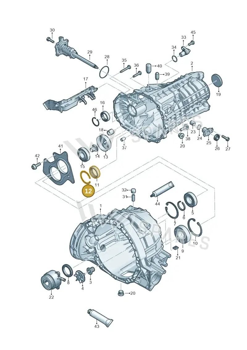 0CV311344 — Audi A4 2.0 (2015-2019) diagram 798301310, position 12