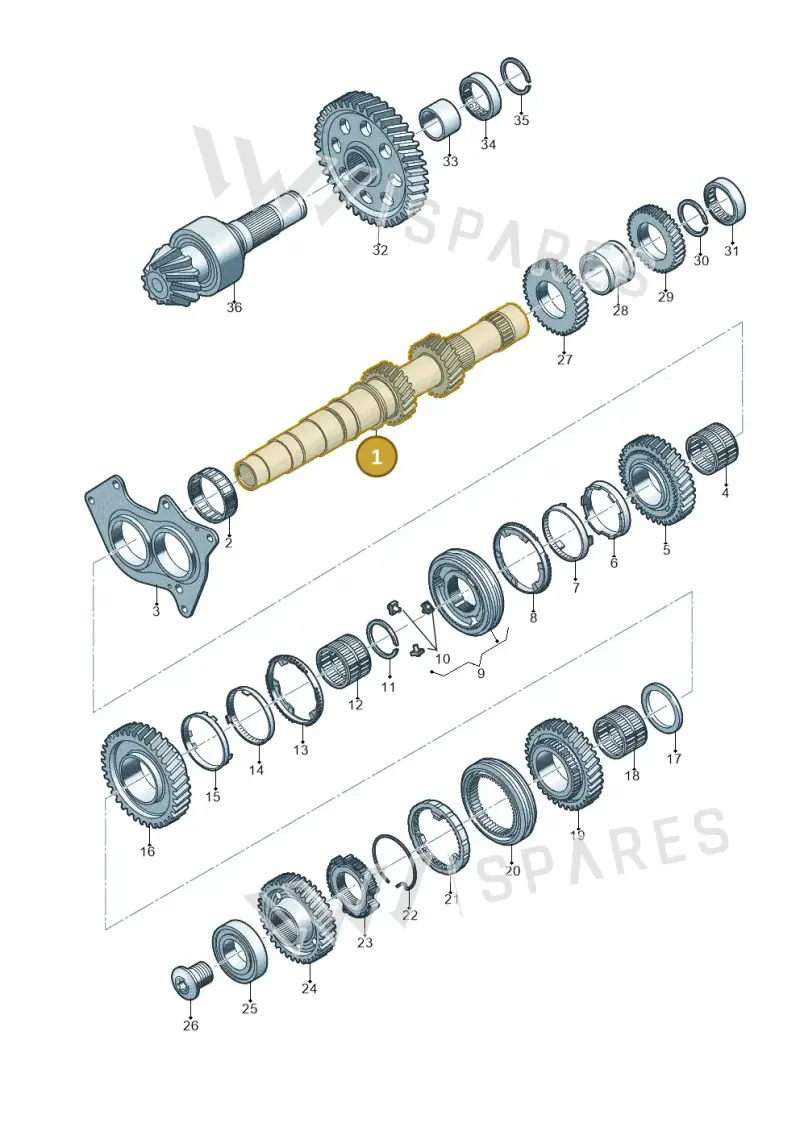 0CX307215N — Audi A5 Sportback (2016-2020) diagram 798311350, position 1