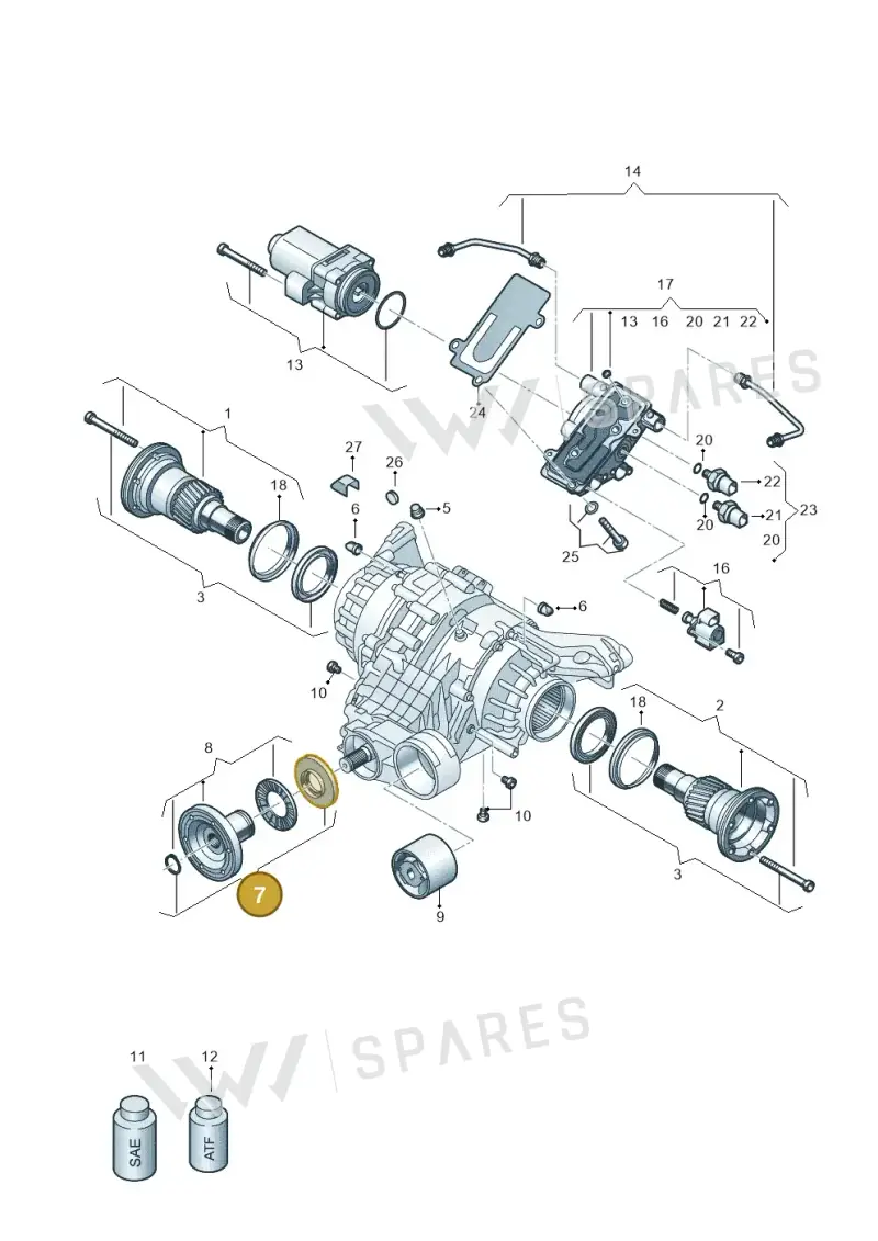 0D2598078 — Audi A5 Limo 2.0 (2024-) diagram 896525025, position 7