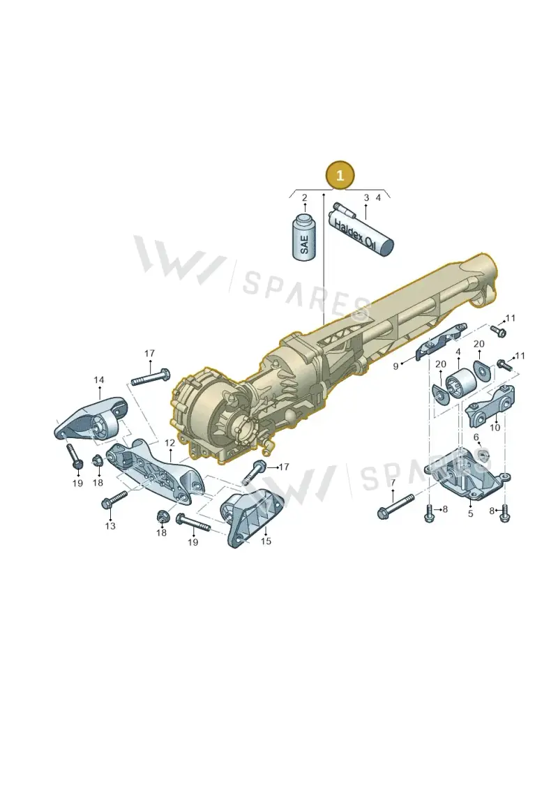 0D4409505E — Audi R8 Spyder (2015-2024) diagram 872409000, position 1