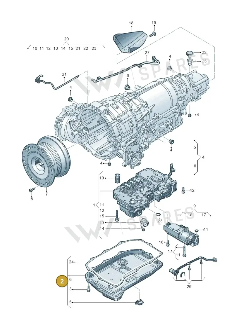 0D6398359A — Audi RS6 Avant (2019-) diagram 838325900, position 2