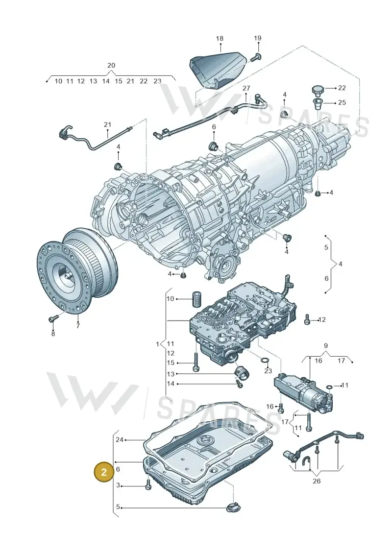 0D6398359 — Audi Q8 Quattro 3,0 (2018-) diagram 838325900, position 2