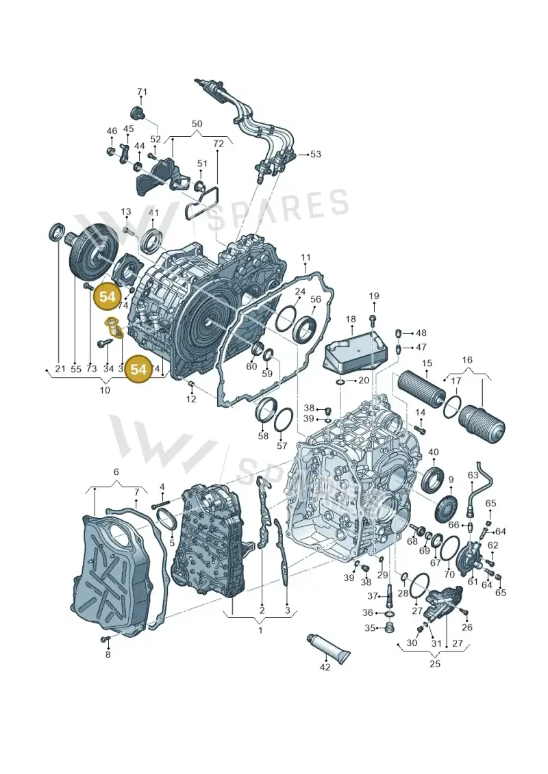 0DD141671A — Audi A3 Sportback (2016-2020) diagram 745321670, position 54