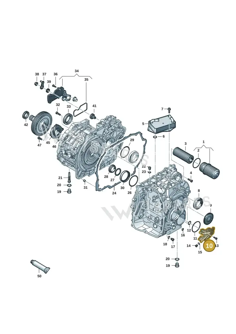 0DD301257B — Audi Q3 quattro (2018-2019) diagram 596300165, position 10