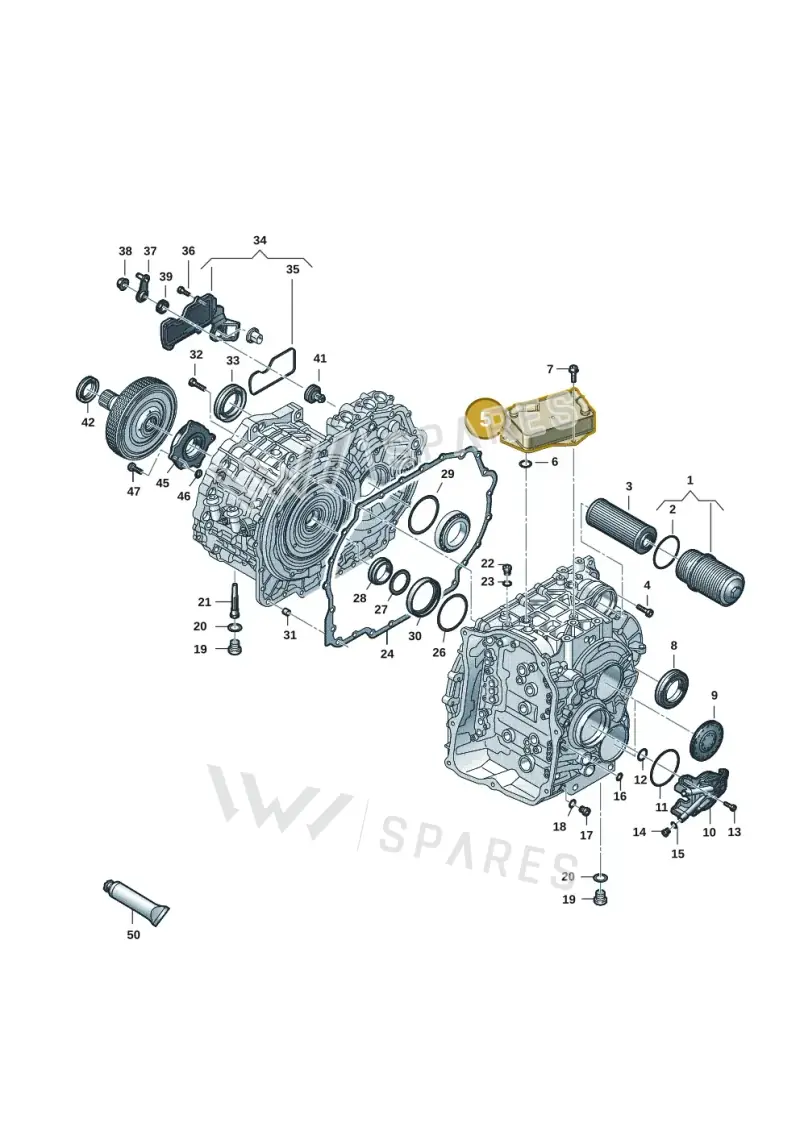 0DD317019B — Audi A3 Sportback (2019-2021) diagram 596300165, position 5