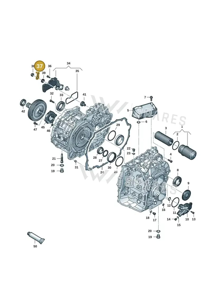 0DD321171A — Audi A3 Sportback (2019-2021) diagram 596300165, position 37