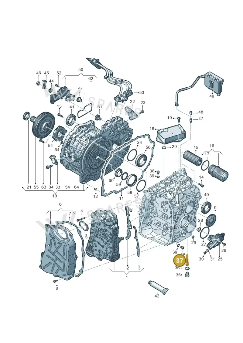 0DD321363 — Audi A3 Sportback (2016-2020) diagram 890321600, position 37