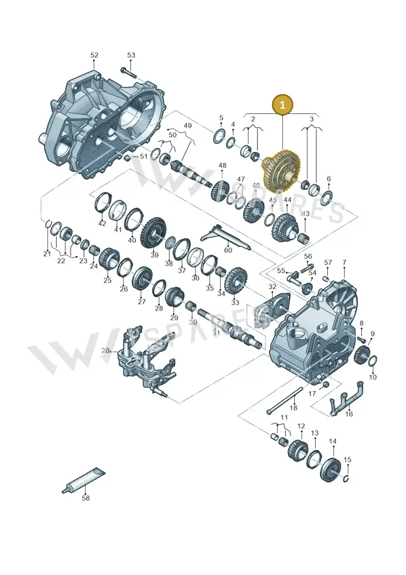0DF409021D — Audi A1 sportback 1.0 (2018-) diagram 837305030, position 1