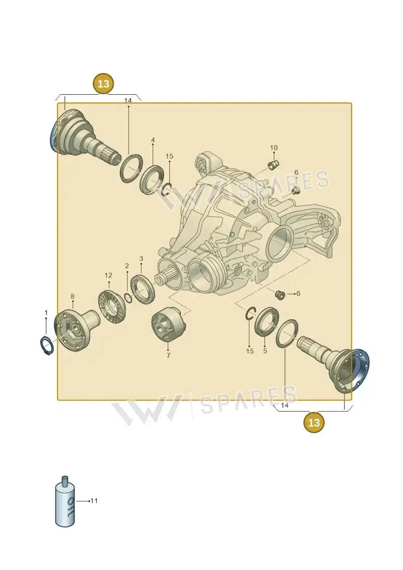 0DG525356 — Audi RS6 Avant (2019-) diagram 859525250, position 13