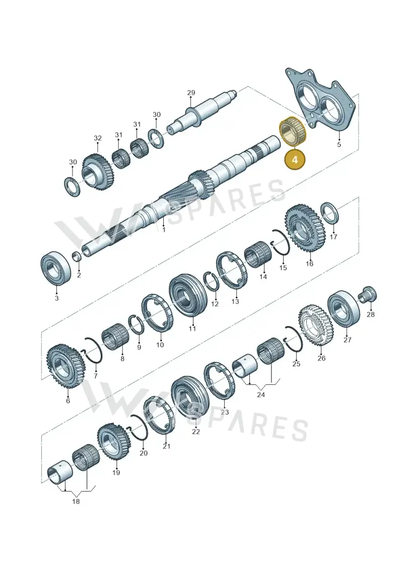 0DJ311431 — Audi Q5 (2016-2020) diagram 798311300, position 4