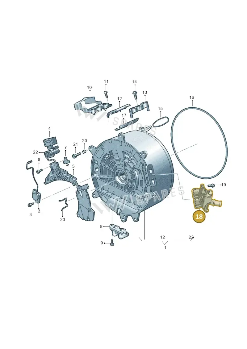 0DK121131A — Audi A6 2.0 (2018-) diagram 896325630, position 18