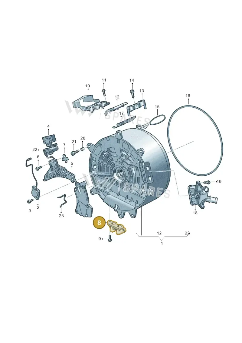 0DK901177A — Audi A6 2.0 (2018-) diagram 896325630, position 8