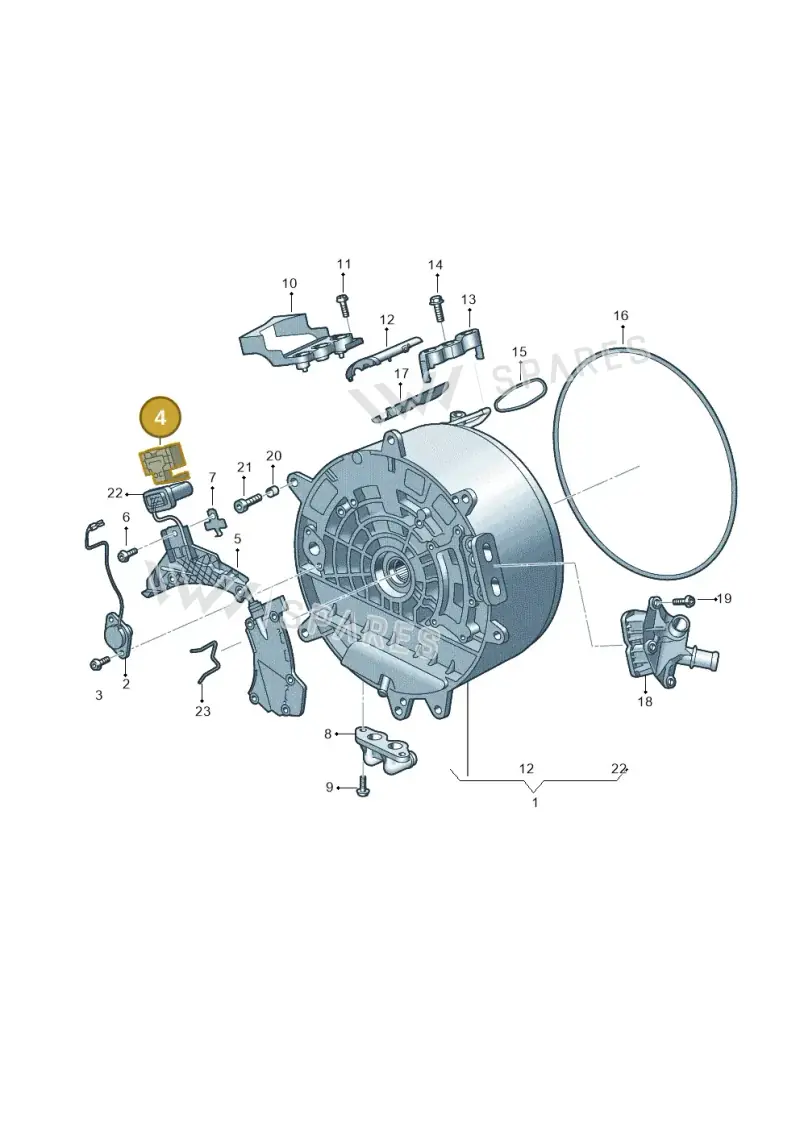 0DK911051A — Audi A6 2.0 (2018-) diagram 896325630, position 4
