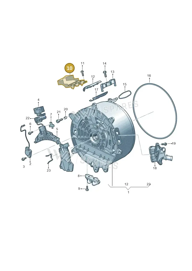 0DK911123C — Audi A6 2.0 (2018-) diagram 896325630, position 10