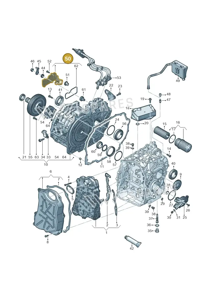 0EC901109C — Audi A3 Sportback (2016-2020) diagram 890321600, position 50