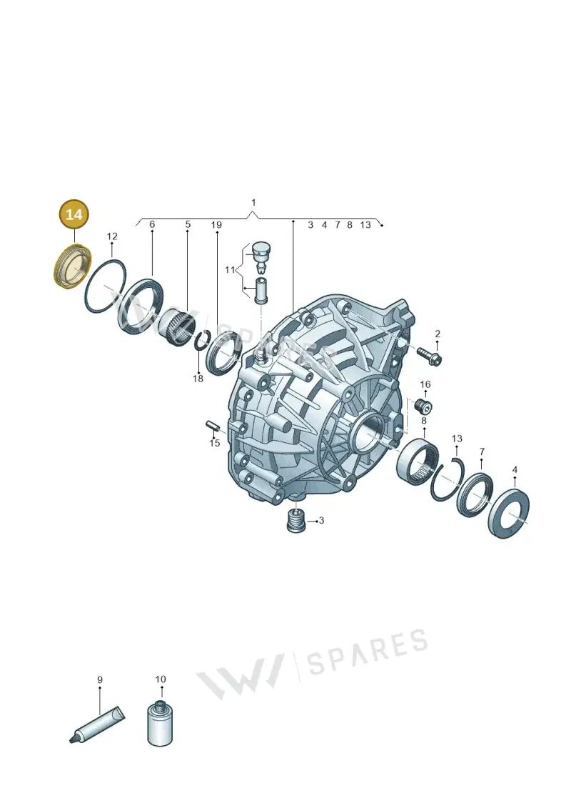 0EF901302D — Audi Q8 e-tron (2018-2020) diagram 586500000, position 14