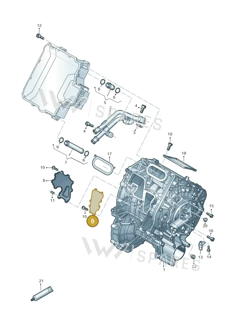 0EF903343N — Audi Q8 e-tron (2018-2025) diagram 586103100, position 9