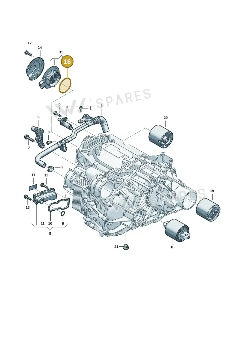 0EL901252 — Audi Q6 e-tron (2023-2025) diagram f5s901100, position 16