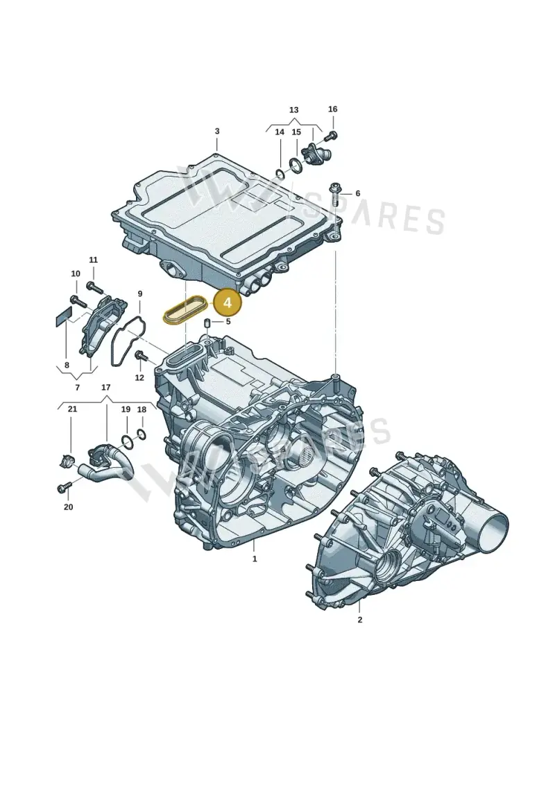 0EL907447B — Audi Q6 e-tron (2023-2025) diagram f5s901400, position 4
