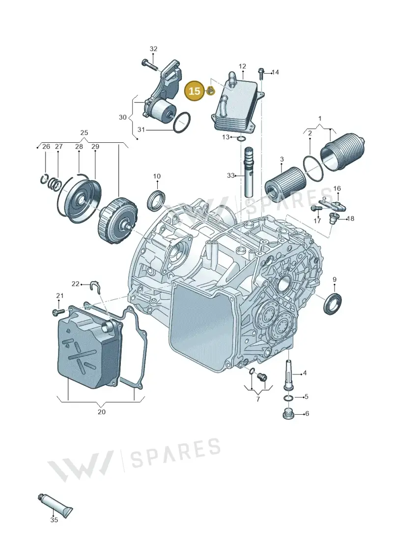 0GC317093 — Audi A3 Sportback (2019-2021) diagram 596300160, position 15