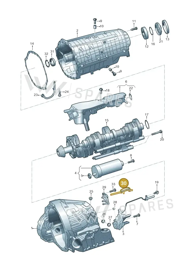 0HL301130 — Audi A6 2.0 (2018-) diagram 798325810, position 30