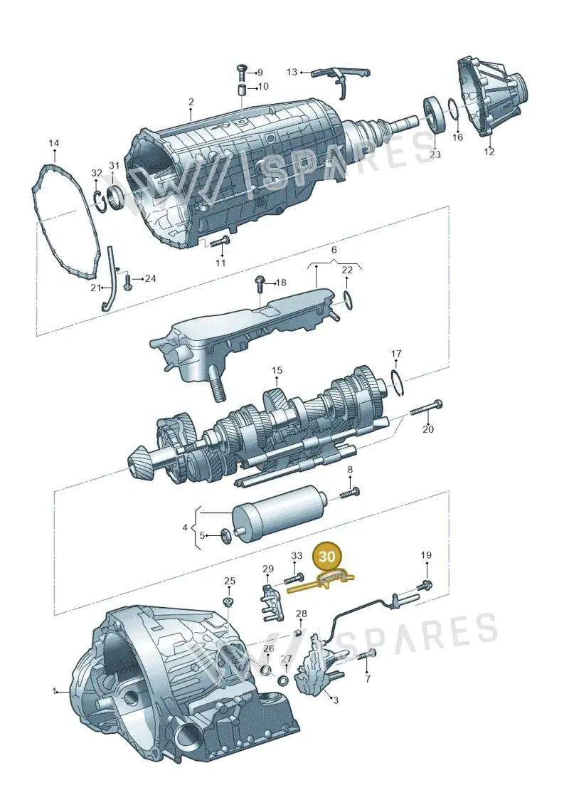 0HL301130 — Audi A5 Sportback (2016-2020) diagram 849325860, position 30