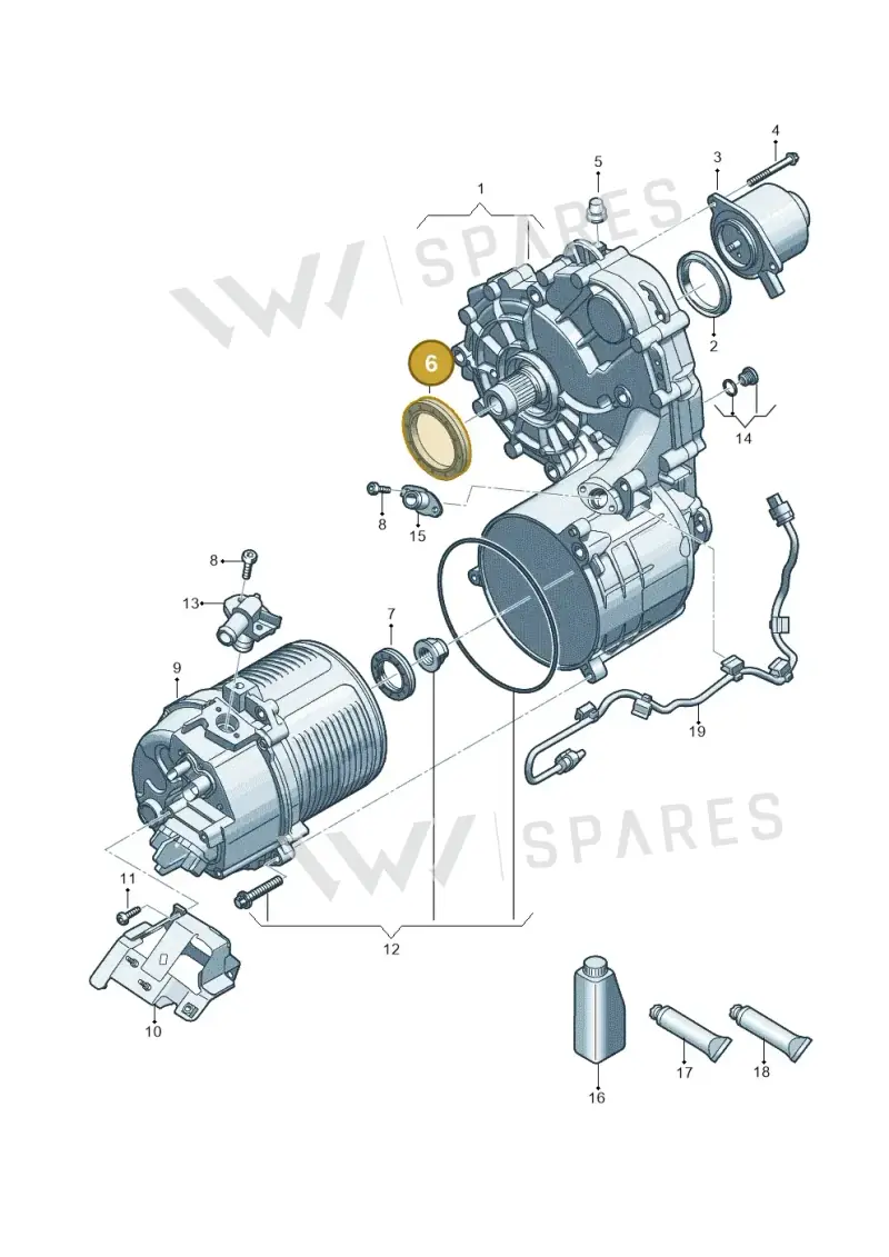 0KA409529 — Audi A5 Limousine (2024-2025) diagram 8wk901000, position 6