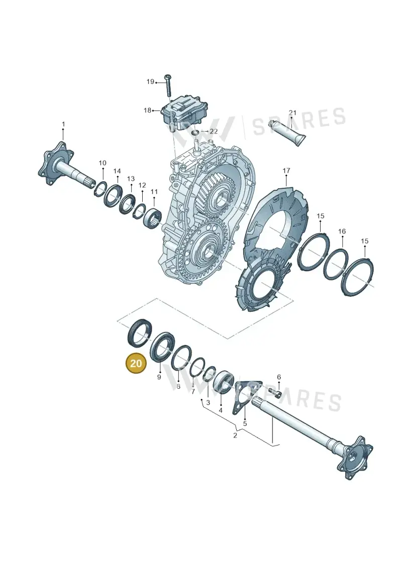 0MA409399A — Audi Q8 e-tron (2018-2020) diagram 586310050, position 20