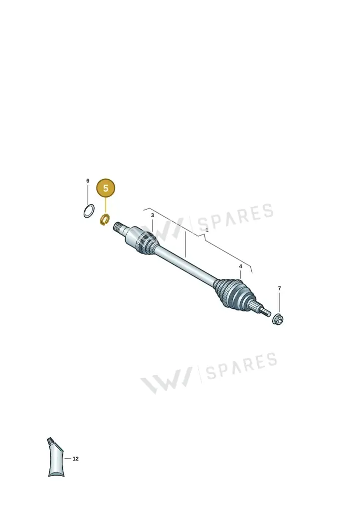 0ME311520 — Audi RS e-tron GT (2020-2020) diagram 4j1501000, position 5