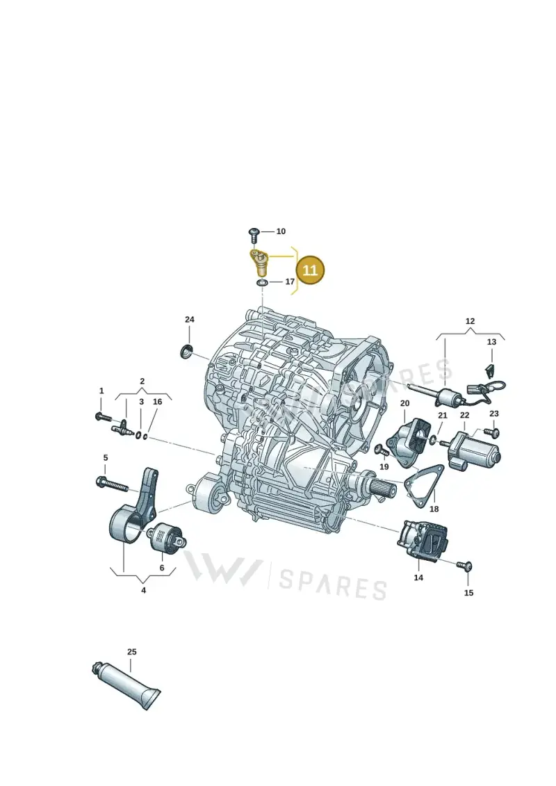 0ME906401 — Audi RS e-tron GT (2020-2020) diagram 4j1300550, position 11