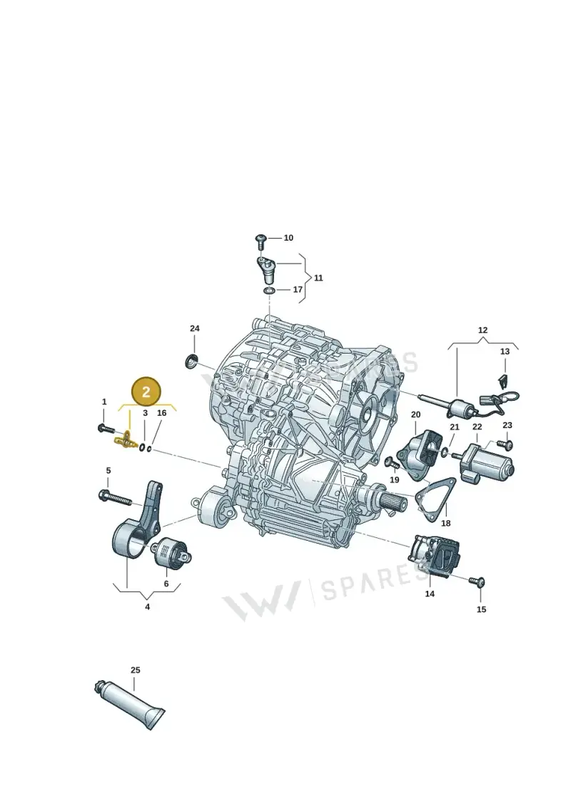 0ME906529 — Audi RS e-tron GT (2020-2020) diagram 4j1300550, position 2