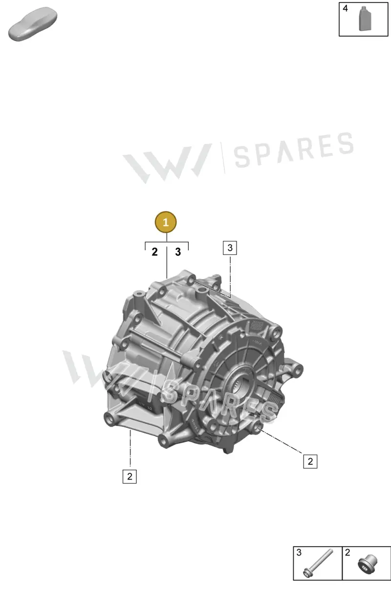 0MG300045H — Porsche Taycan Sport Turismo (2023-2025) diagram p64354000, position 1
