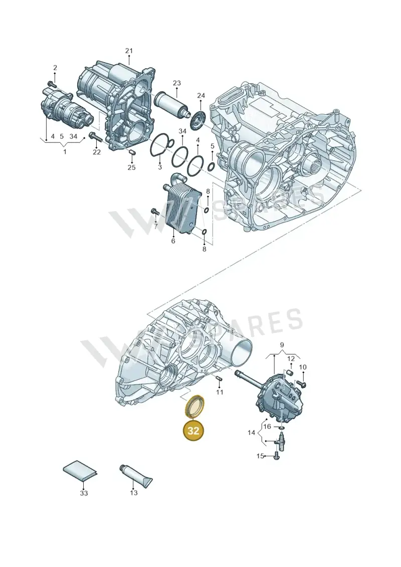 0ML409400A — Audi Q6 e-tron (2023-2025) diagram f5s300151, position 32