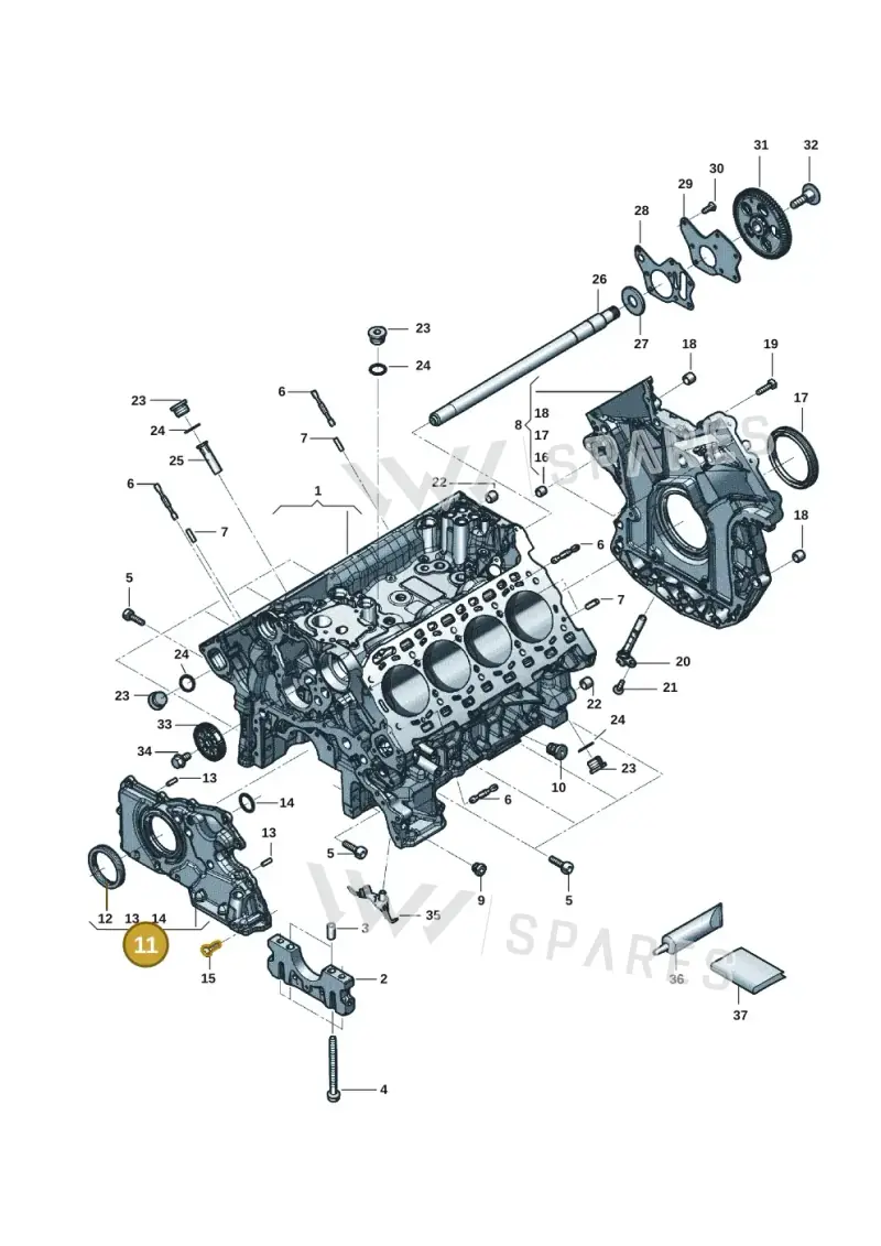 0P2103153F — Audi RS6 Avant (2019-) diagram 819103051, position 11