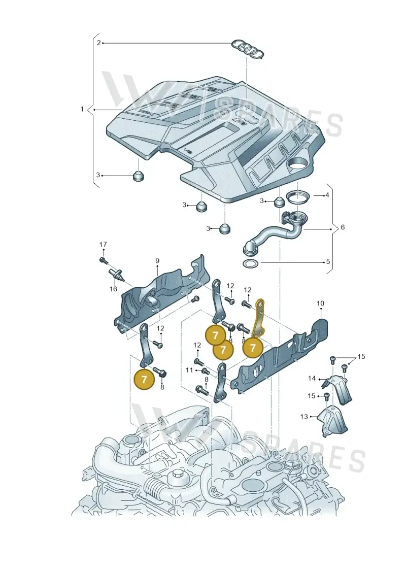 0P2103392 — Audi RS Q8 Quattro (2019-) diagram 595103049, position 7