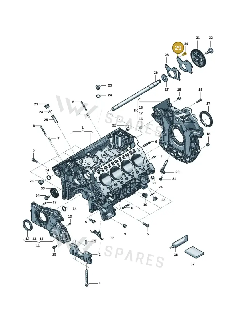 0P2103407 — Audi RS6 Avant (2019-) diagram 819103051, position 29