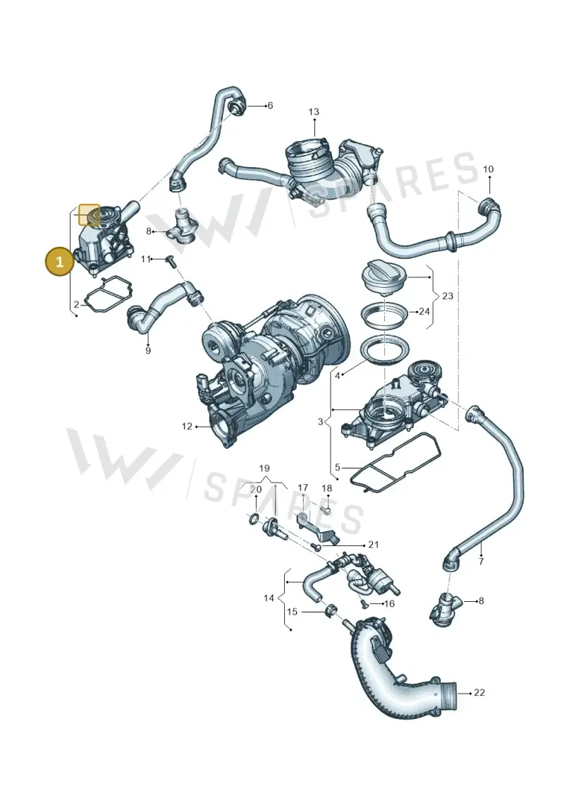 0P2103464D — Audi RS6 Avant (2019-) diagram 838103048, position 1