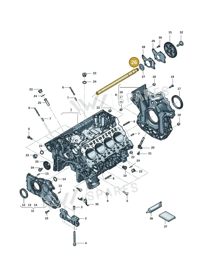 0P2103567 — Audi RS6 Avant (2019-) diagram 819103051, position 26
