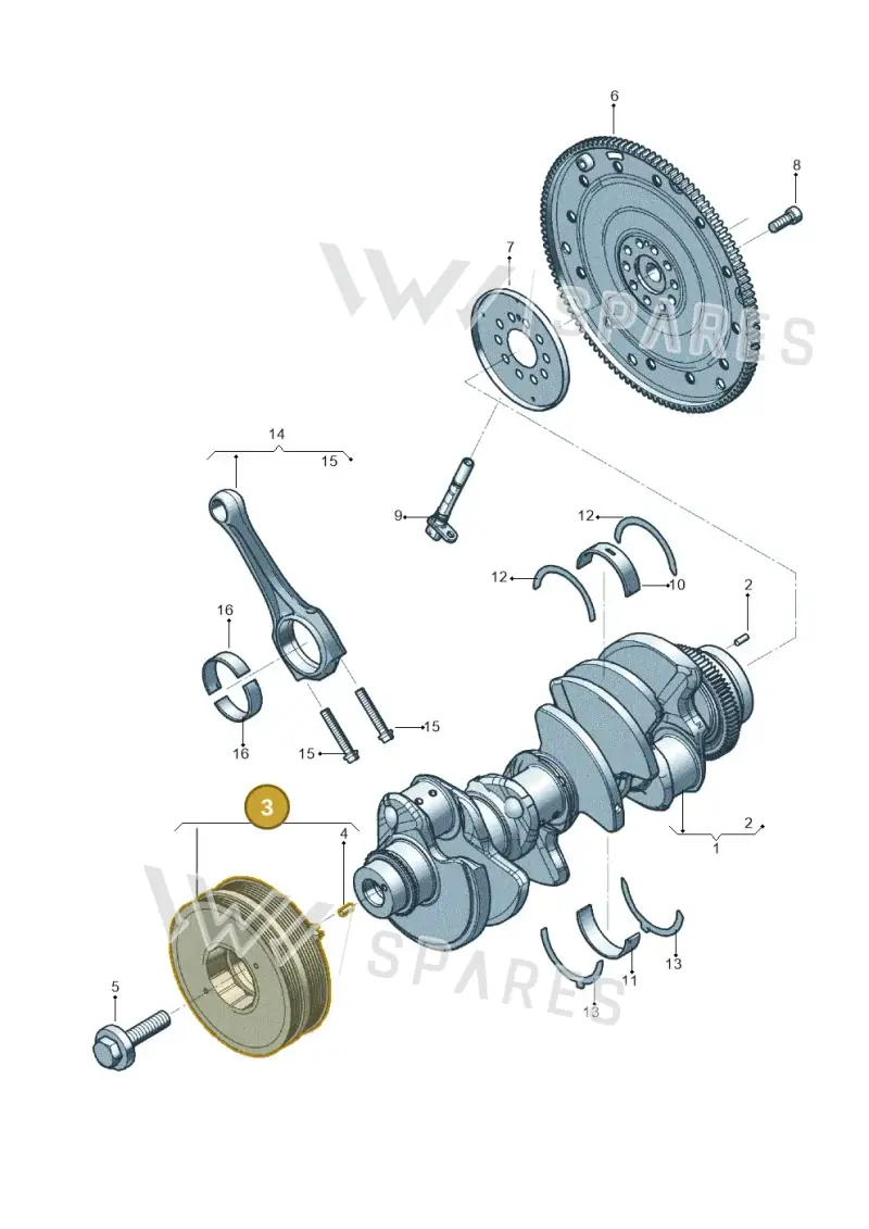 0P2105251B — Audi RS6 Avant (2019-) diagram 819105100, position 3
