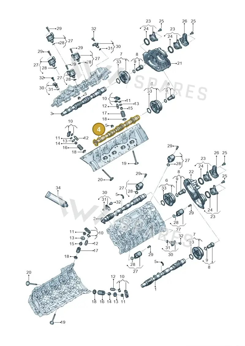 0P2109003N — Audi RS6 Avant (2019-) diagram 819109050, position 4