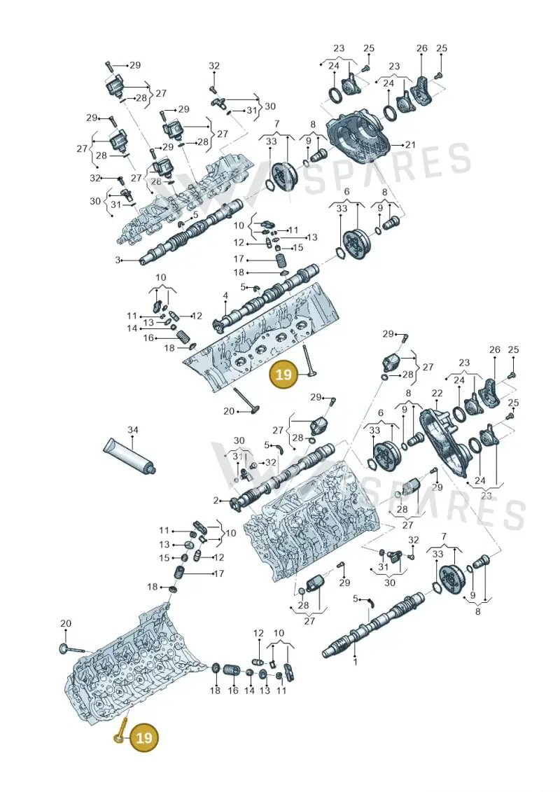 0P2109611A — Audi RS6 Avant (2019-) diagram 819109050, position 19