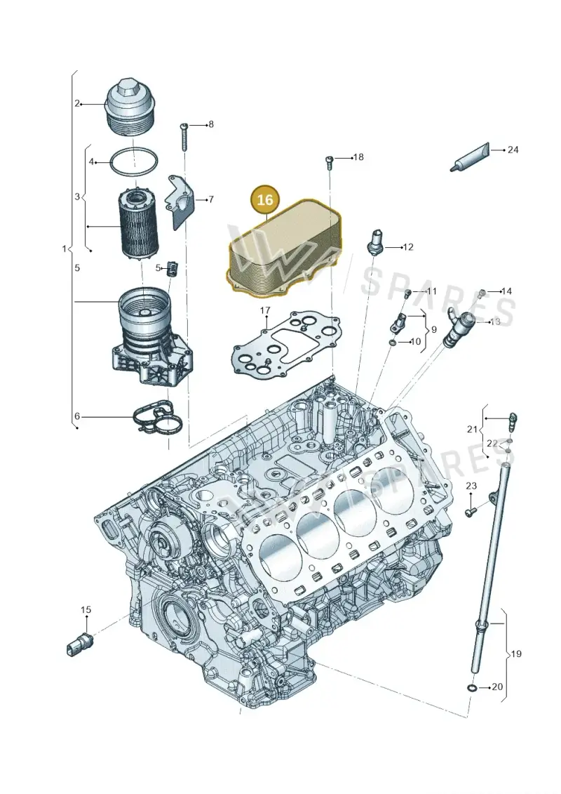 0P2117015 — Audi RS6 Avant (2019-) diagram 819115100, position 16