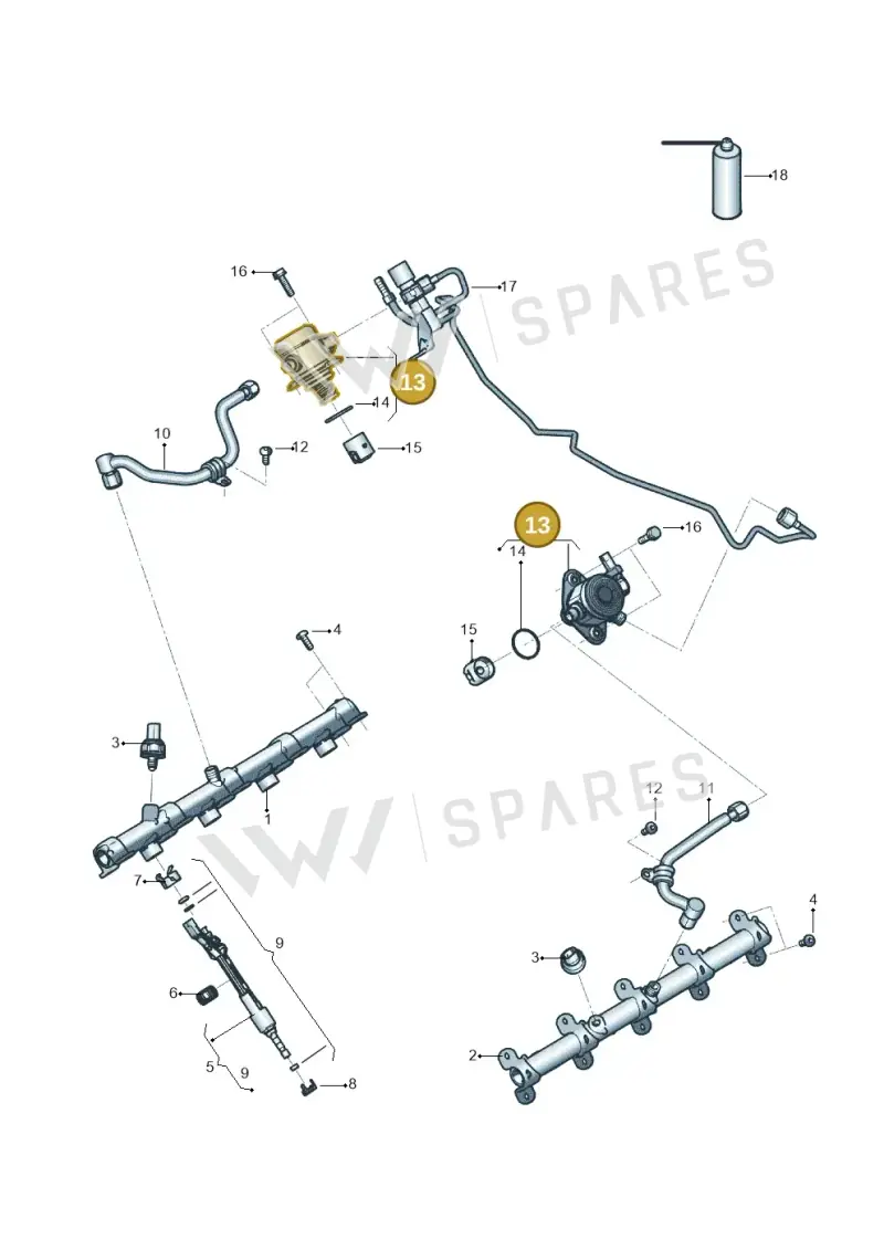 0P2127026A — Audi RS Q8 Quattro (2019-) diagram 819133500, position 13