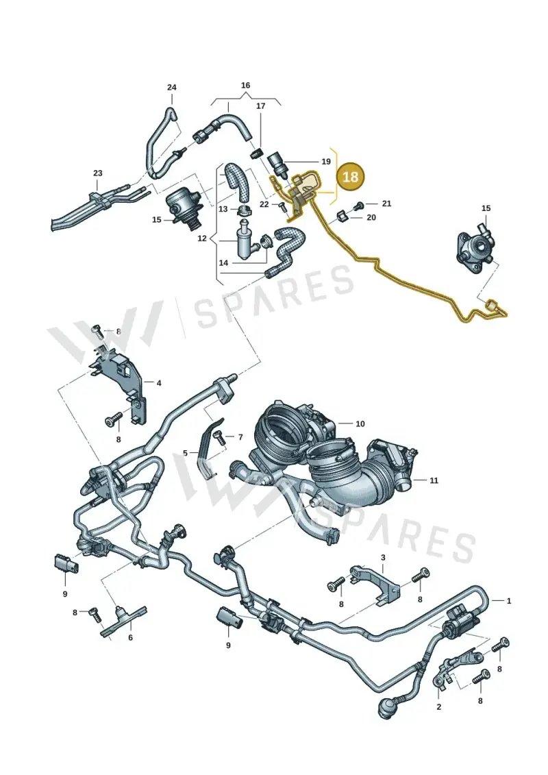 0P2127503F — Audi Q8 (2018-2025) diagram 429133084, position 18