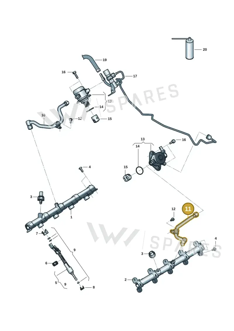 0P2127507B — Audi RS6 Avant (2019-) diagram 537133088, position 11